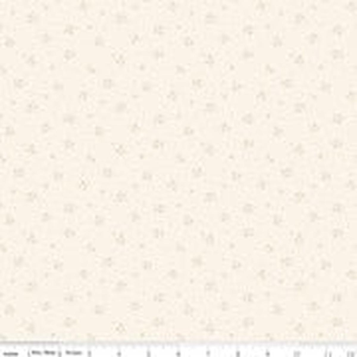Love You Always Ditsy Cream Cotton 43"/44" Fabric Per Yard