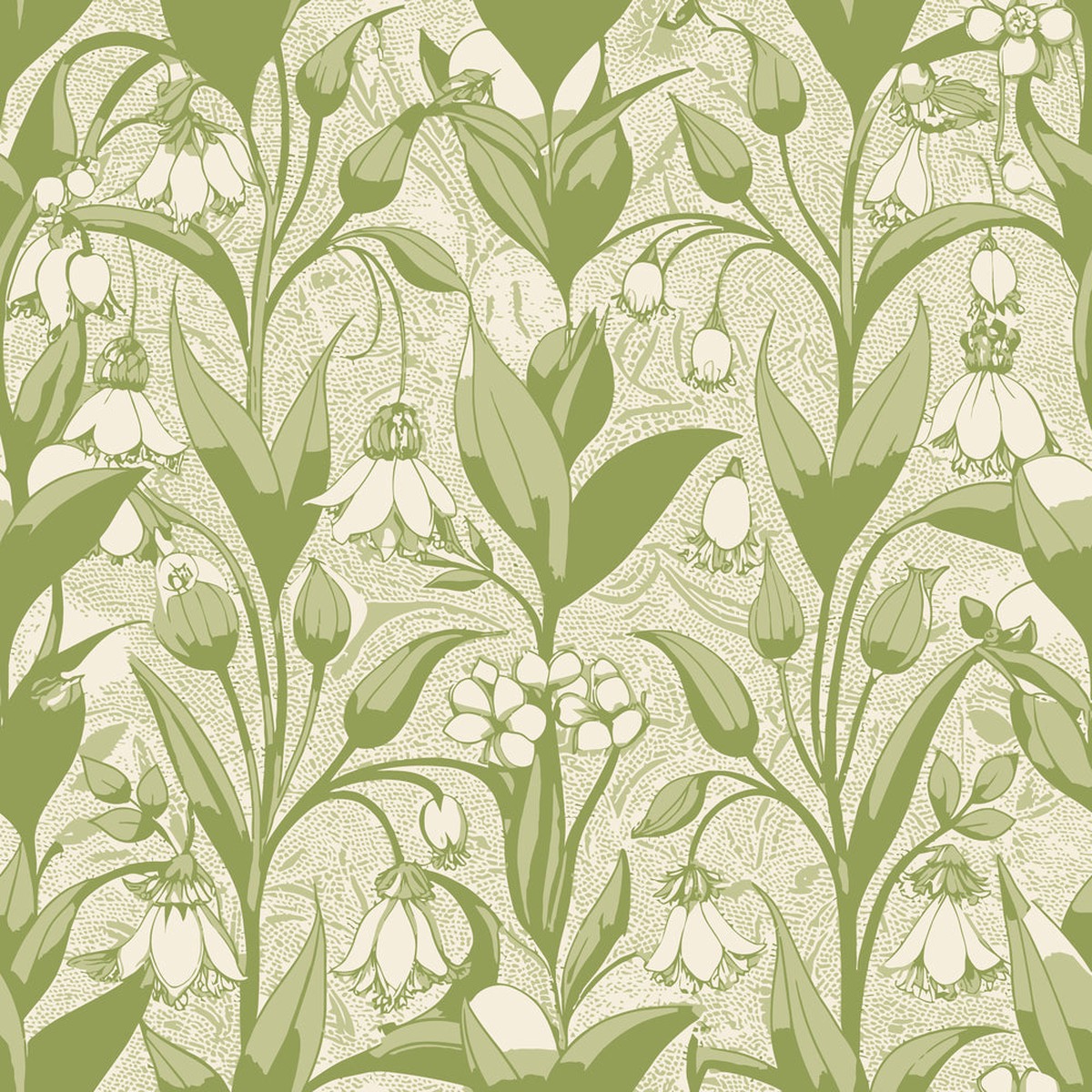 Art Nouveau Solomon Seals Pattern 1 Quilting Cotton Fabric