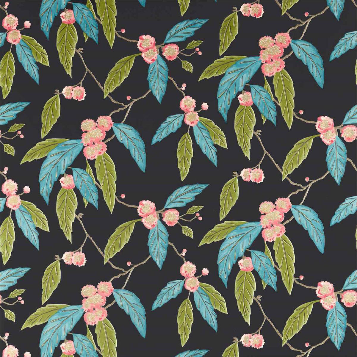 Coppice Salinas Prints And Weaves CeriseMarine Fabric by Harlequin