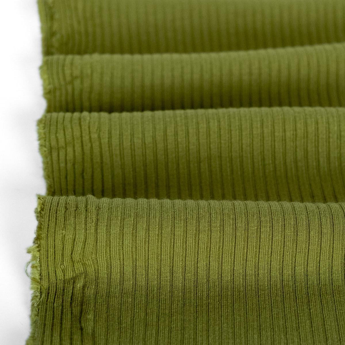 Medium Weight Bamboo Rib Knit - Pickle