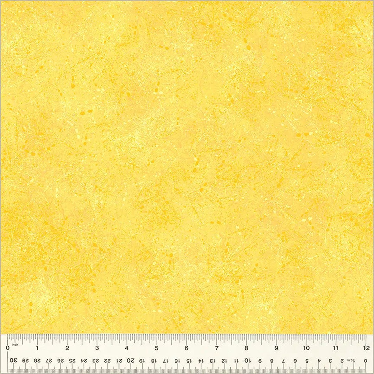 Yellow Noteworthy Splatter 44"/45 Fabric Per Yard