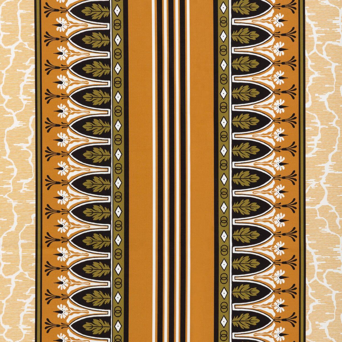 8015140.430.0 LOLA MONTEZ KHAKI/MUSTARD - BRUNSCHWIG & FILS Fabric
