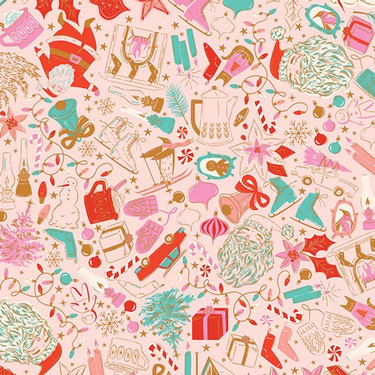 Art Gallery Fabrics - Christmas in Color - Decked & Dazzled CMC-25403
