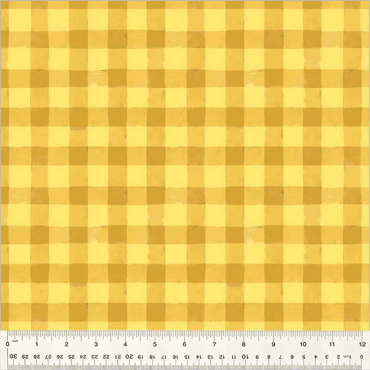 Fabric Windham Sunshine Picnic Plaid Highland Hooves by the Quarter Yard 54463-6