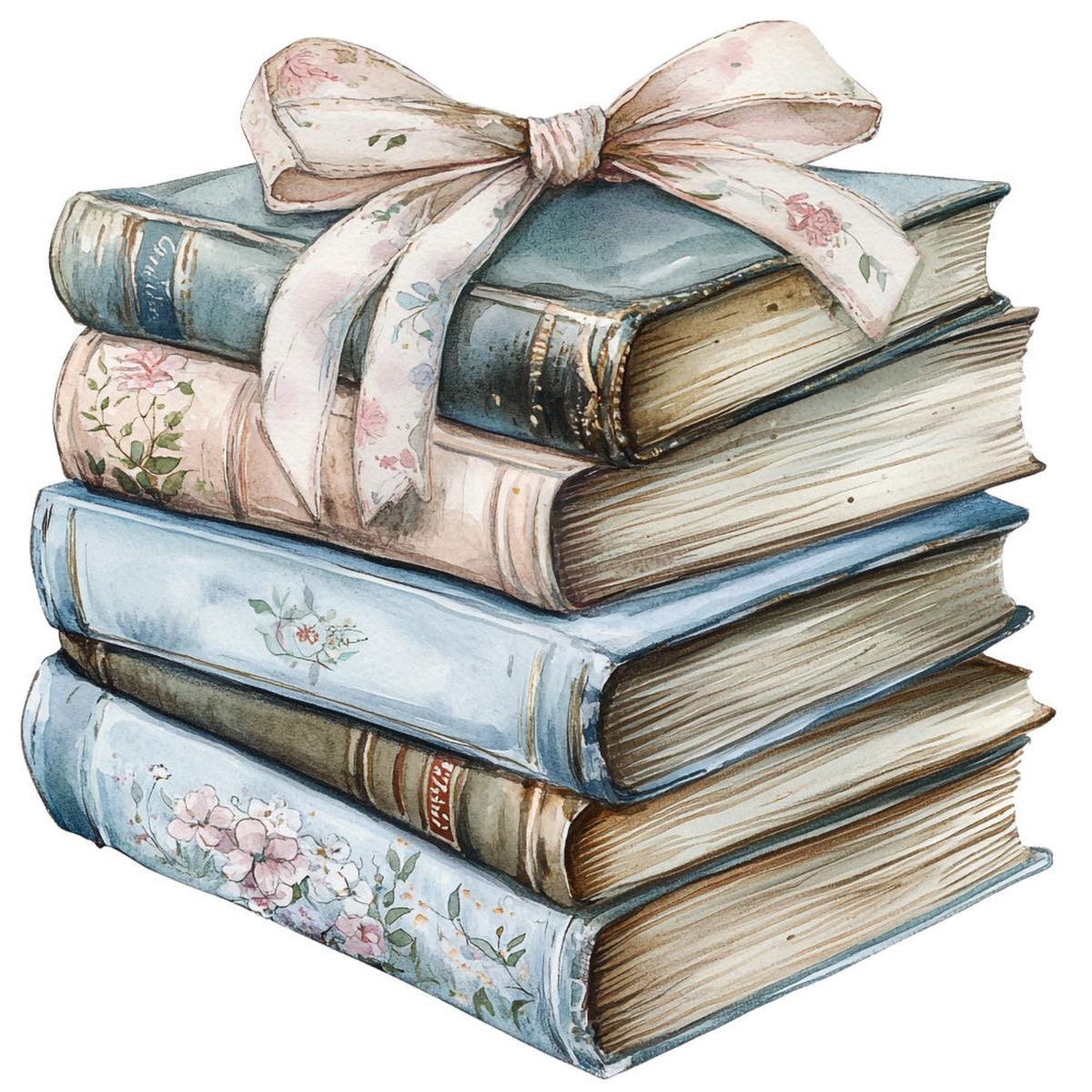 Shabby Chic Books Fabric Panel 22