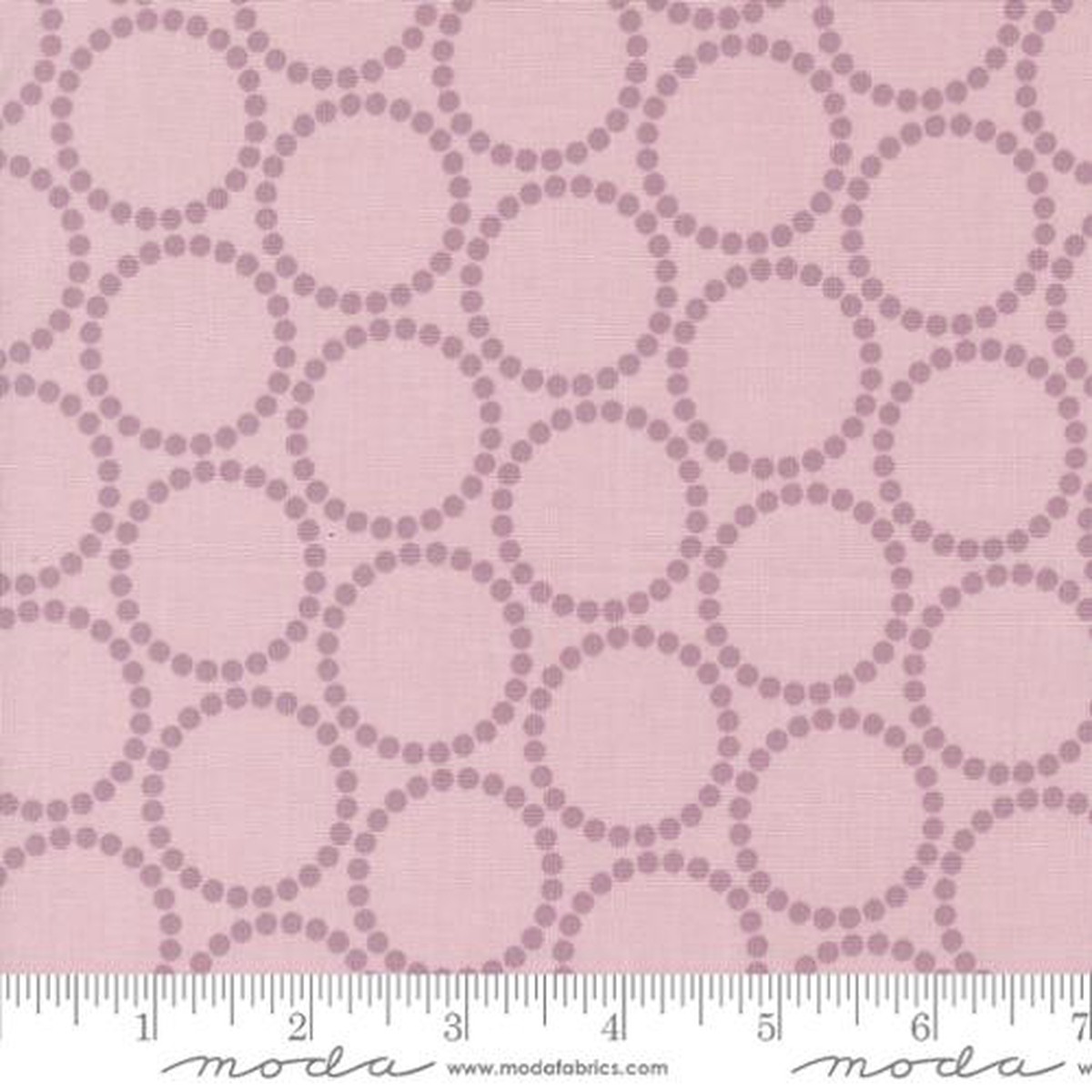 Love Letter Pearl Bracelet Cotton Fabric - Mauve 37125 36