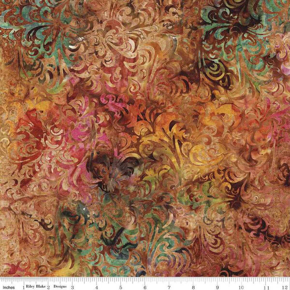 Fabric Riley Blake Autumn Leaves Twirl 038 Swirl Elemental Batiks by the Quarter Yard BT21900-268