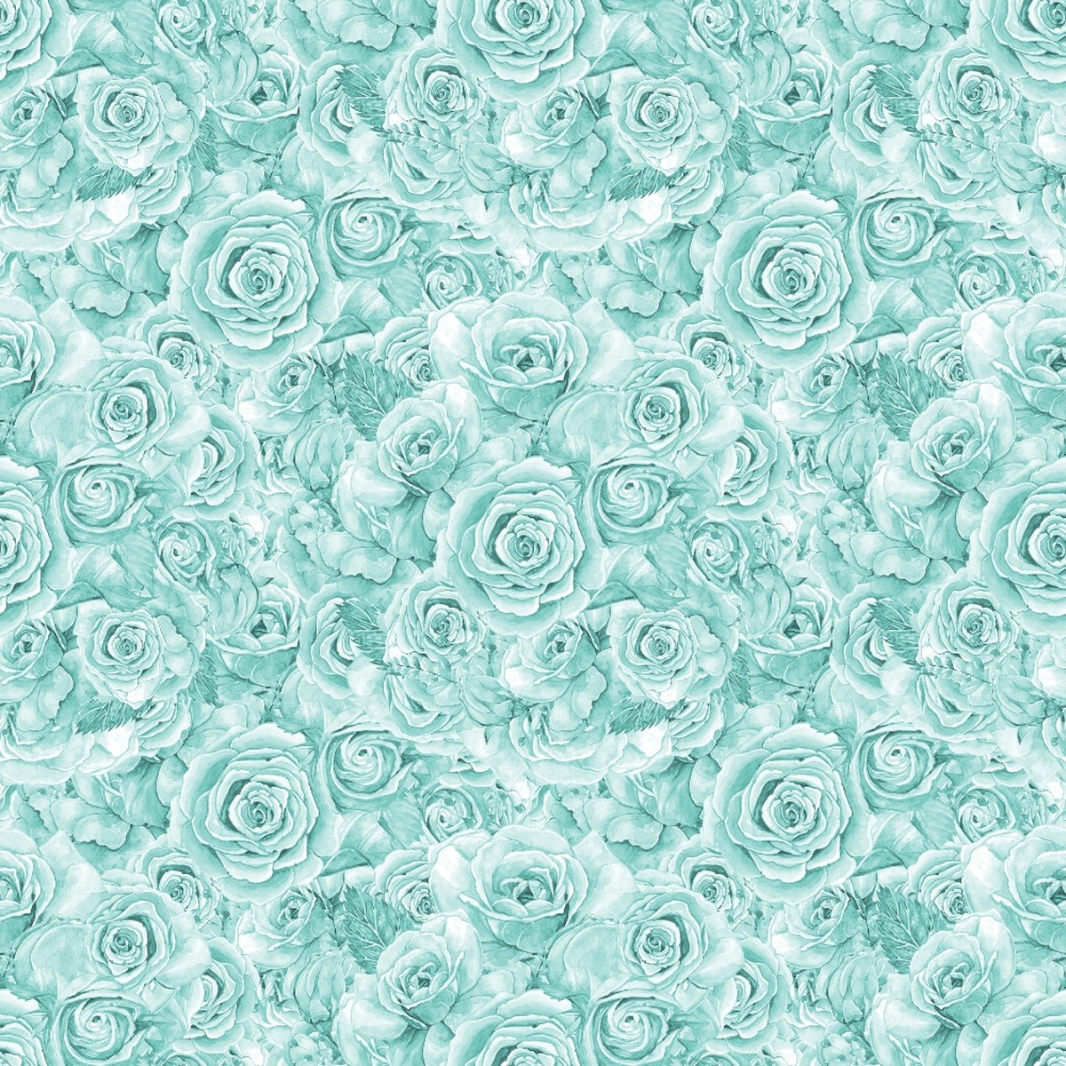 Rose Bouquet Pattern 60 Quilting Cotton Fabric