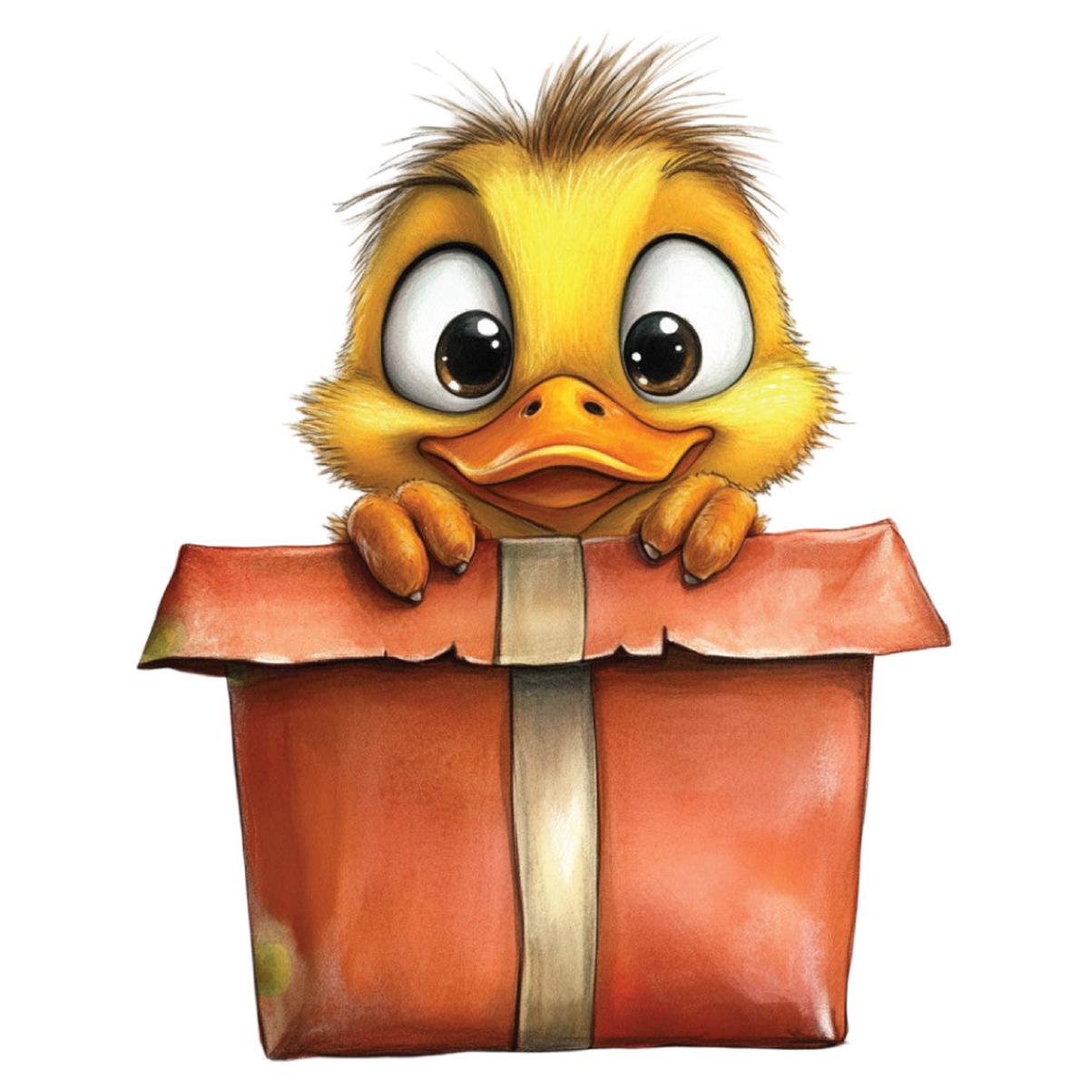 Whimsical Duck Fabric Panel 34