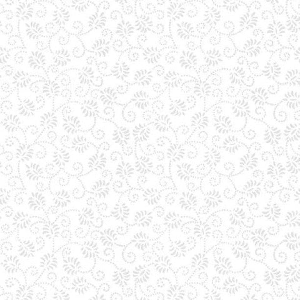 Fabric Wilmington Essentials White on White Dancing Buds Cookie Dough by the Quarter Yard 39087-100
