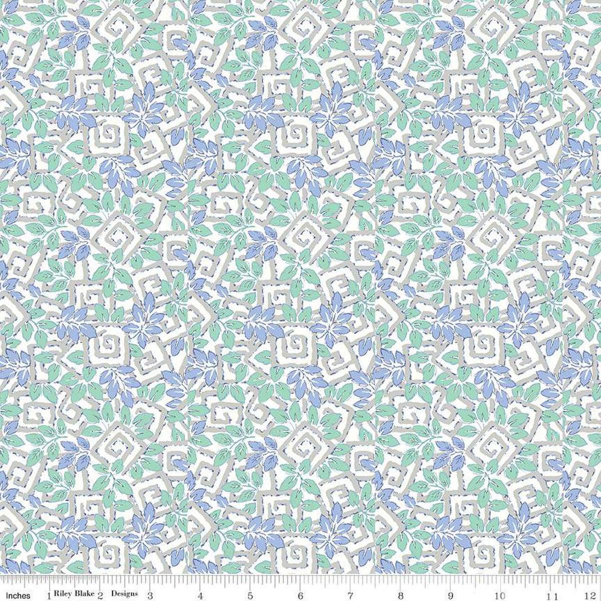 CLEARANCE London Parks Coronation Gardens B 01666858B - Riley Blake Designs - Leaves - Liberty Fabrics - Quilting Cotton Fabric