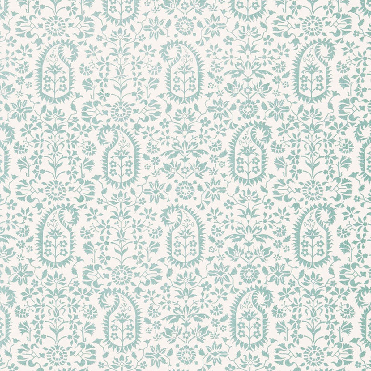 Kalika Paisley Print Aquamarine Fabric
