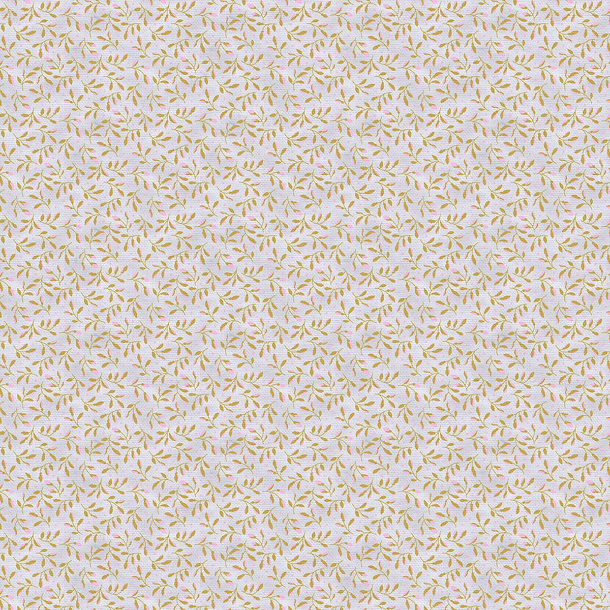 Leaf Toss - Blue/Green - Sateen - 45"