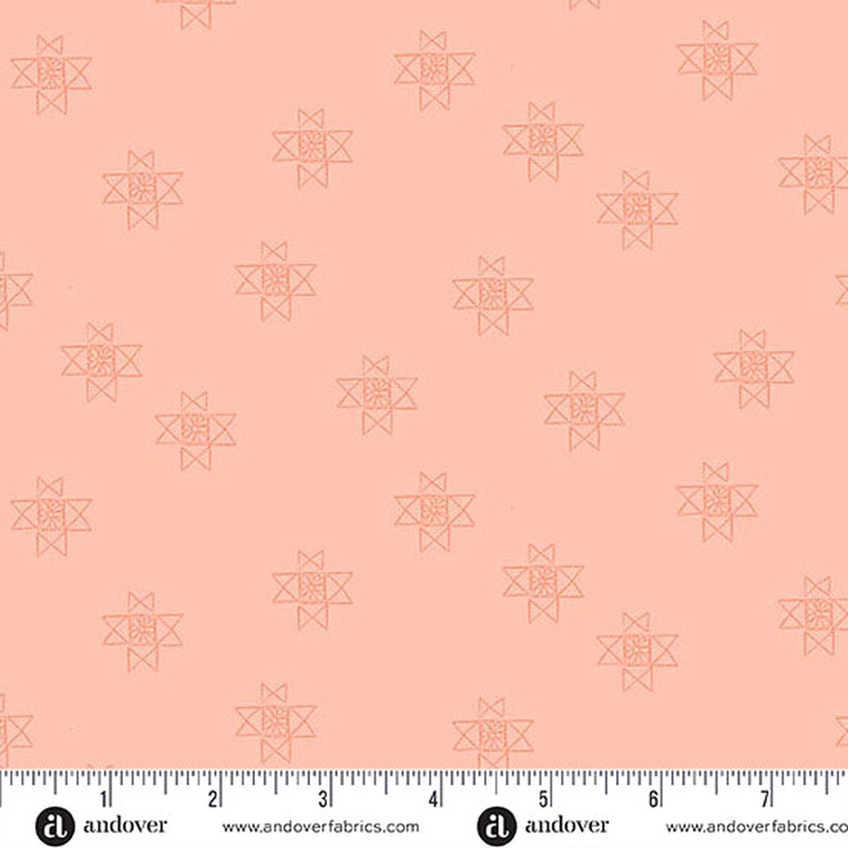 Petals and Stitches A-1572-O Ohio Star Coral