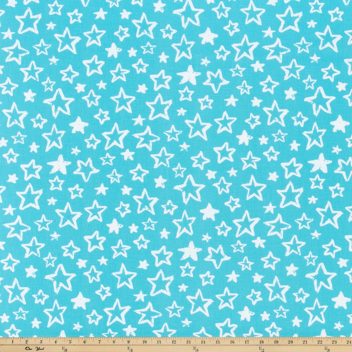Twinkle Girly Blue Fabric By Premier Prints