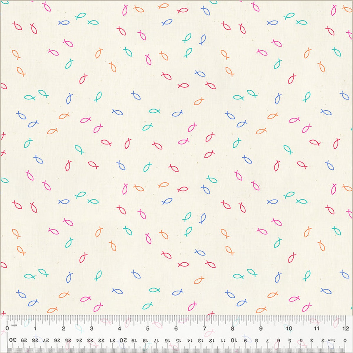 Fabric Windham A Big Catch Multitudes Miniatures by the Quarter Yard 54270-18