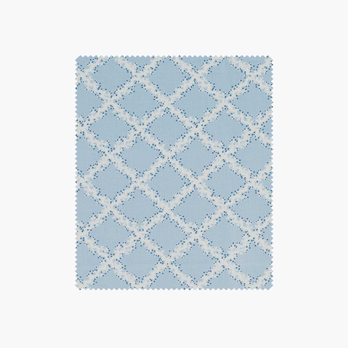 Lattice Cotton Fabric - Blue