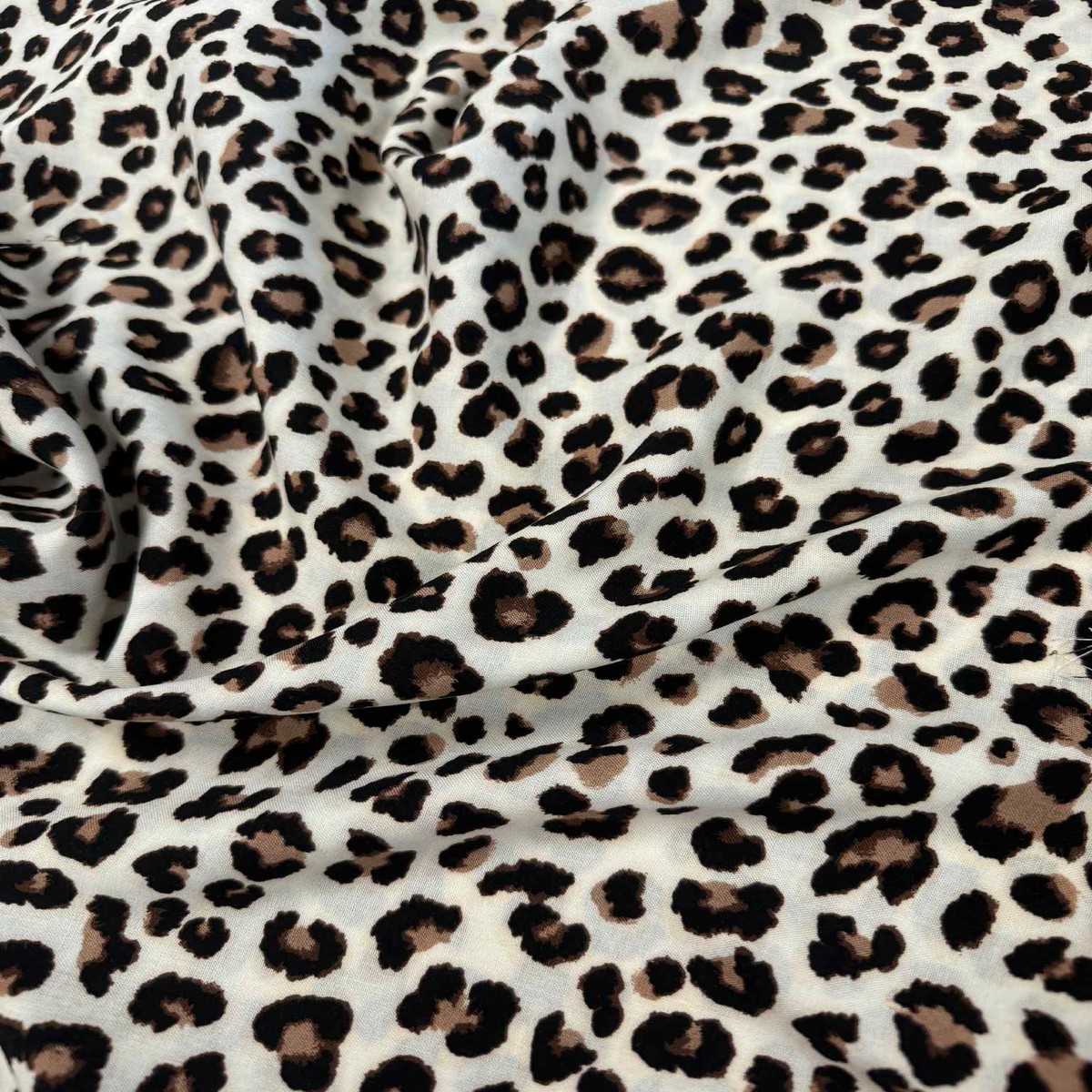 Leopard or Cheetah Spots Animal Print - 100% Rayon Challis Fabric