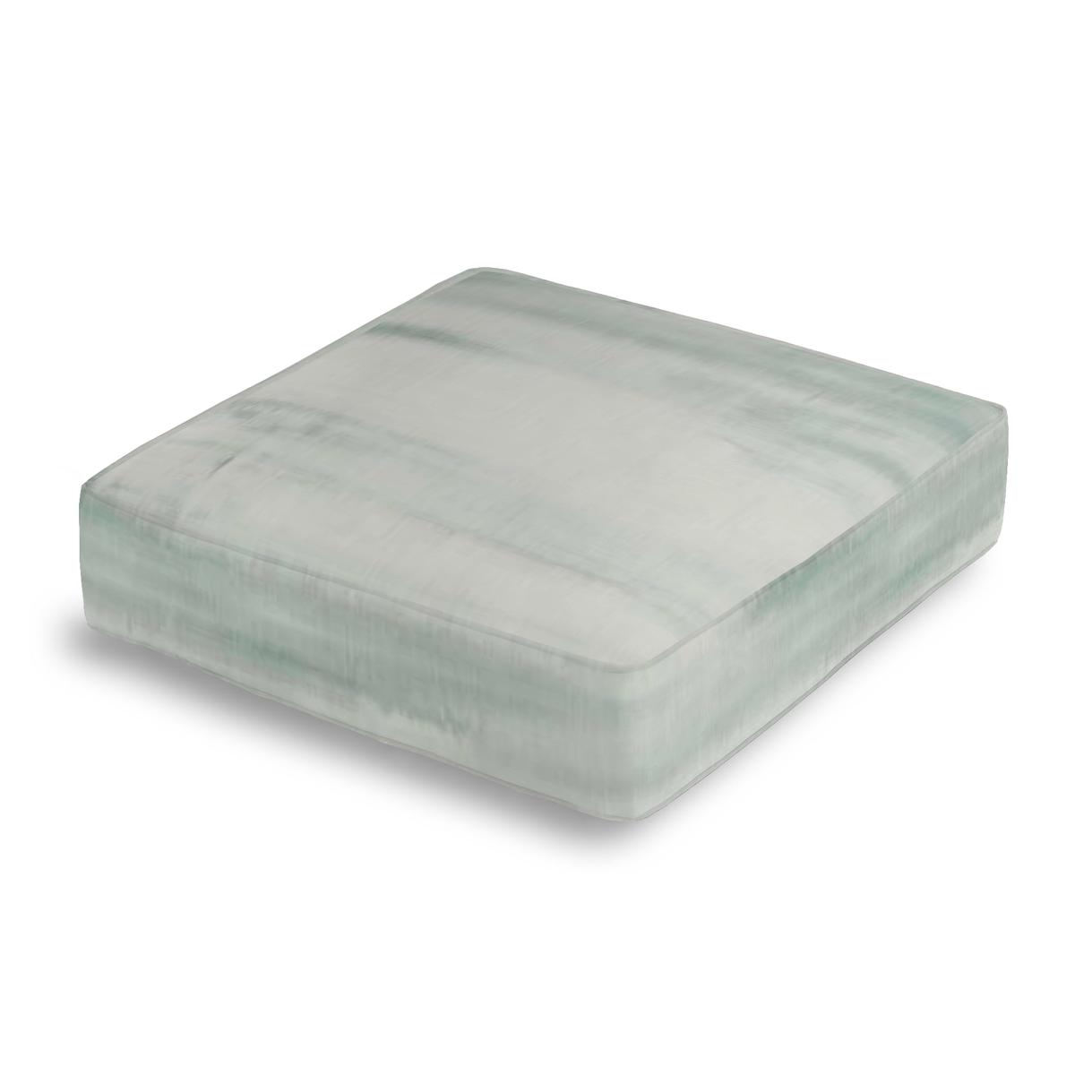 Box Floor Pillow in Up In The Sky - Aqua
