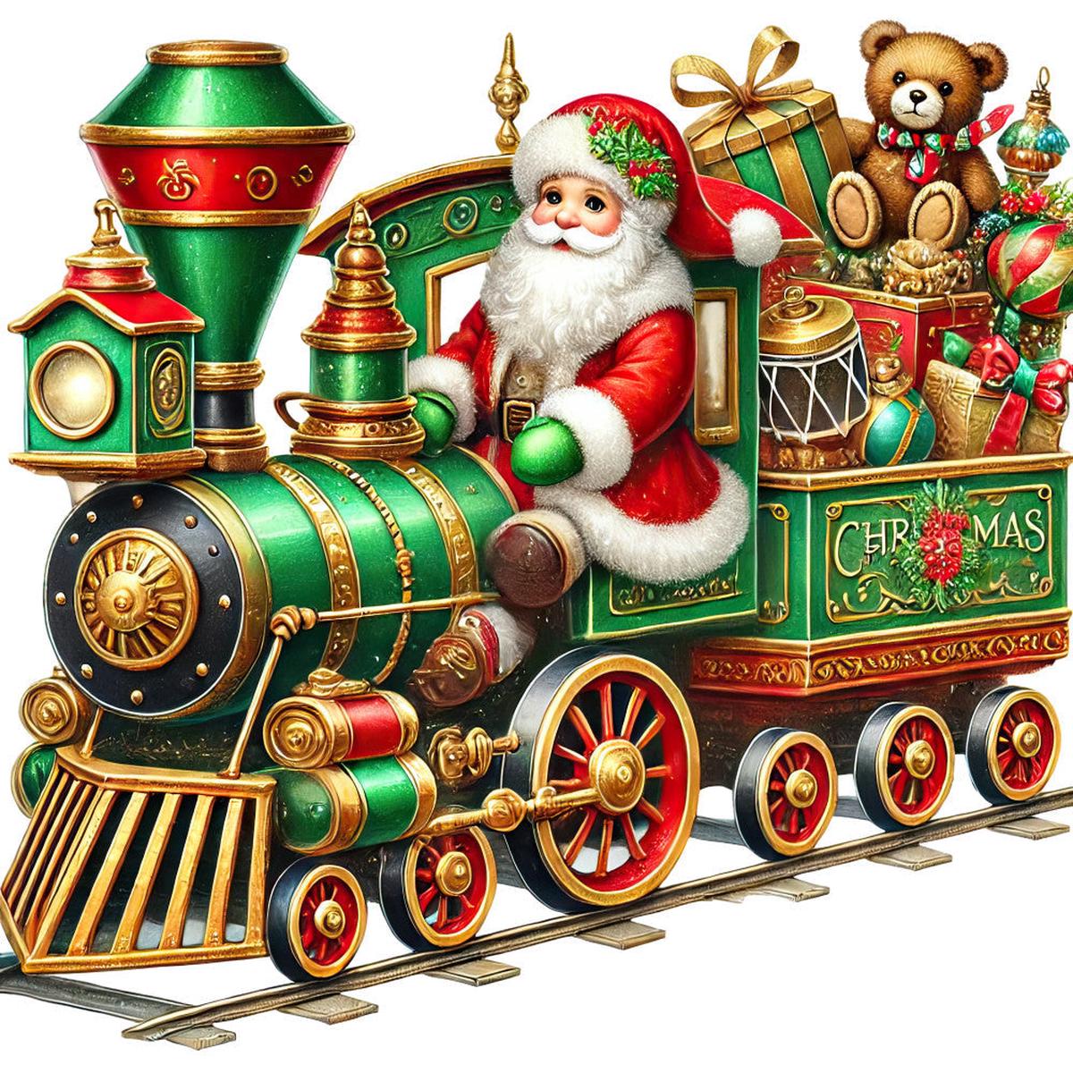 Christmas Toys Fabric Panel 9
