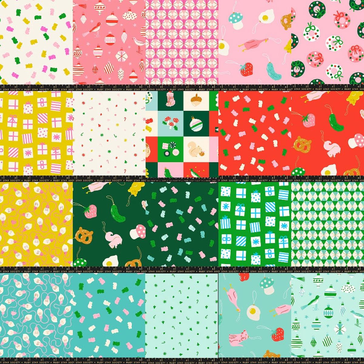 Merry Happy Fabric Bundle 20 Prints by Ruby Star Society