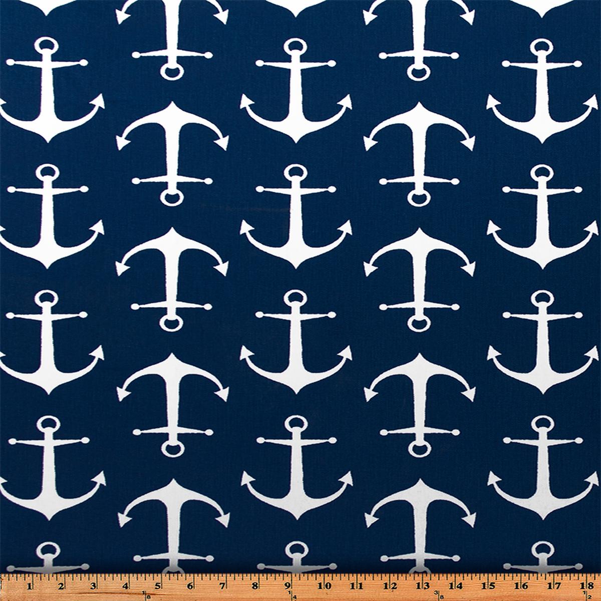 Sailor Premier Navy Twill Fabric By Premier Prints