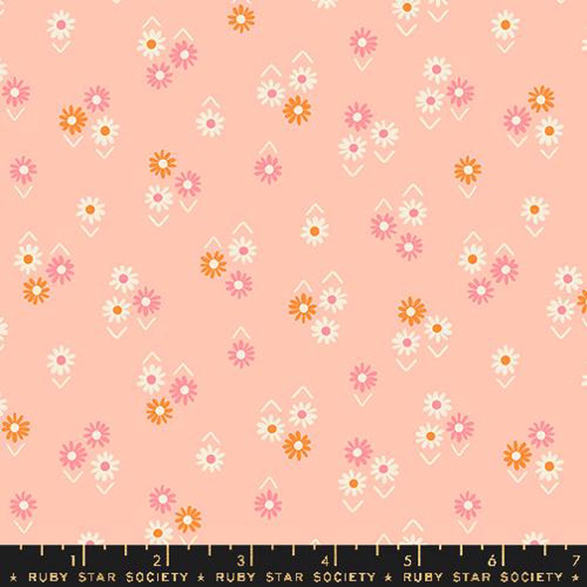 Baby Flowers in Peach -- Juicy by Melody Miller -- Ruby Star Society -- Moda Fabrics