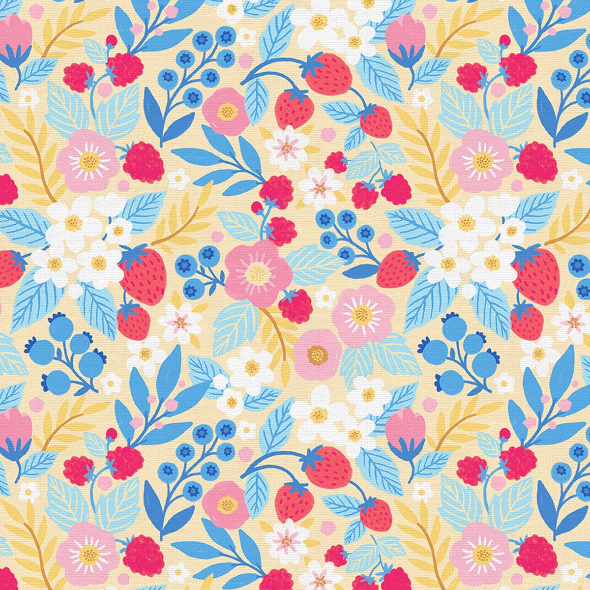 Floral Berry - Yellow