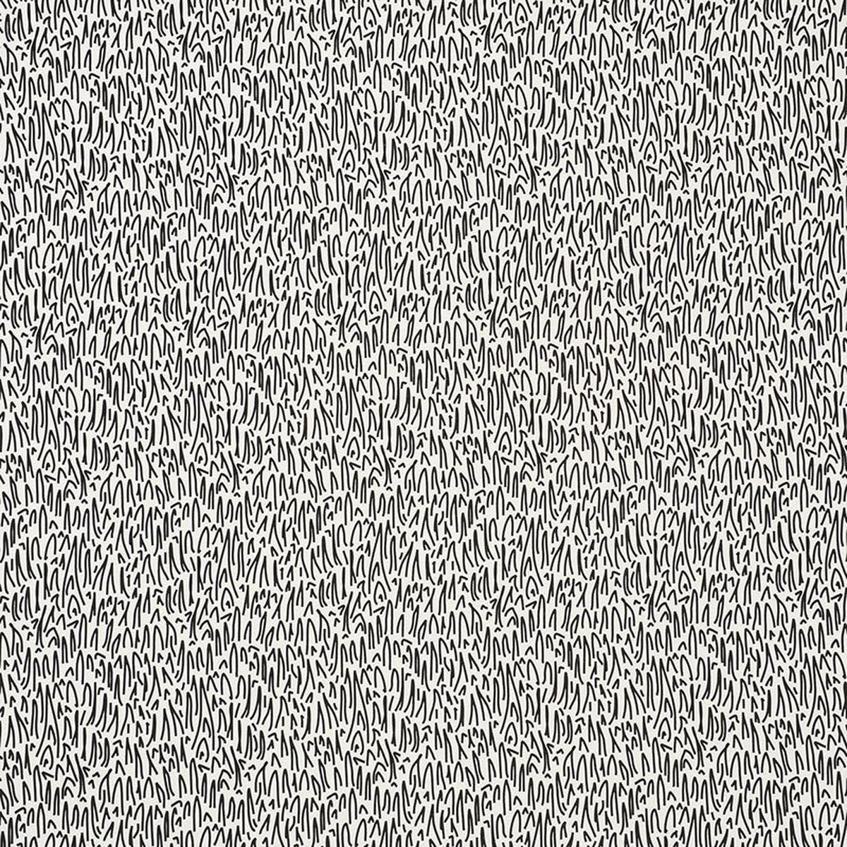 Grass II Indoor Outdoor Black Fabric