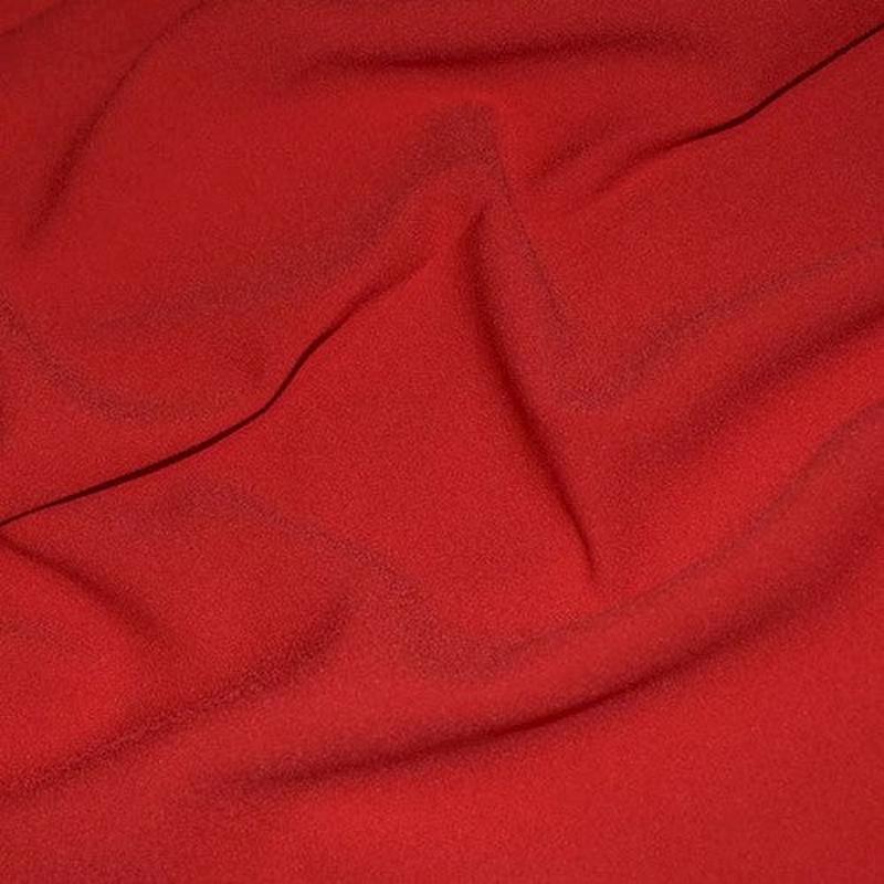 3 1/4 YD PC-Classic Red Famous Designer Crepe Back Satin Fabric