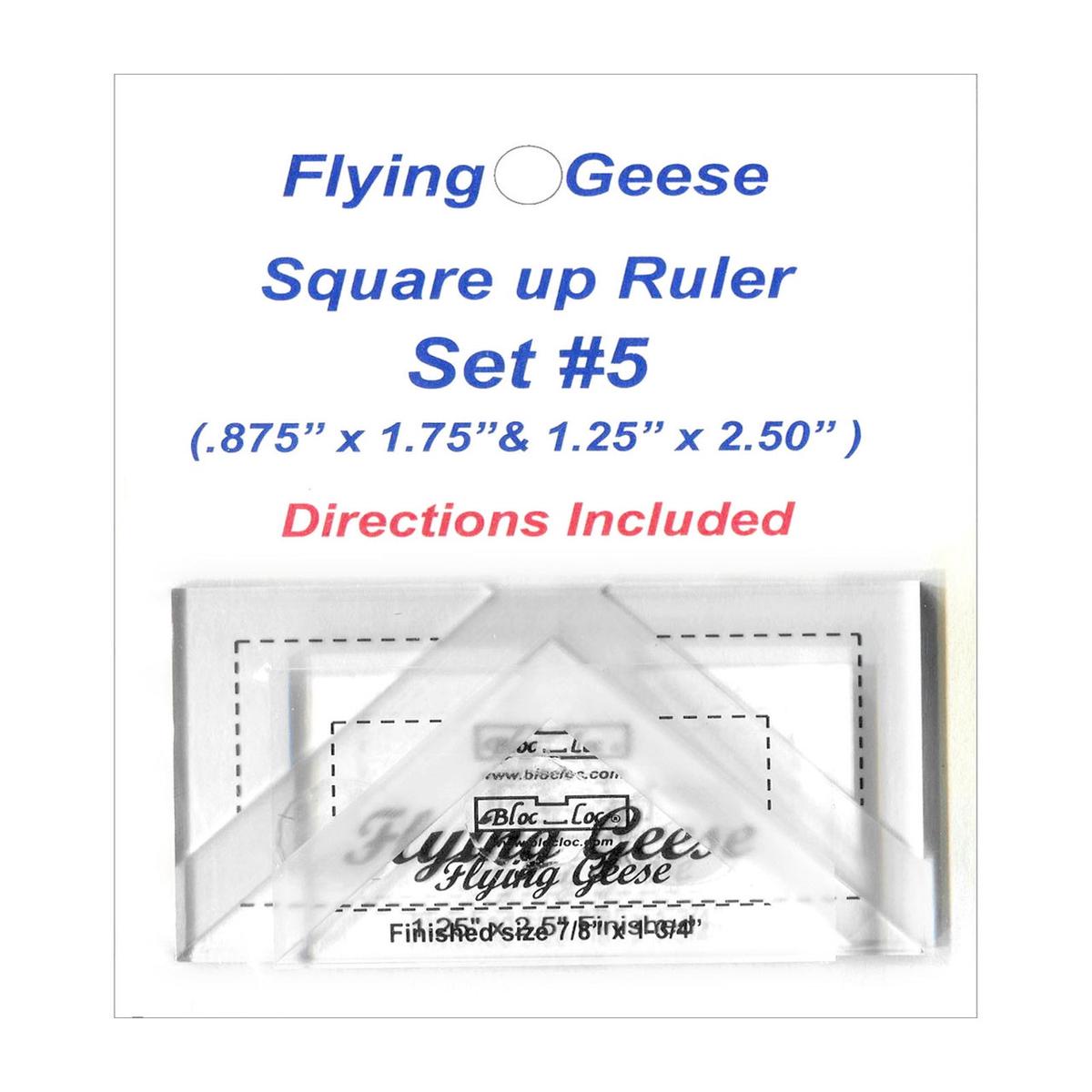 Bloc Loc Flying Geese Square Up Ruler Set #5 BLLFG-SET5