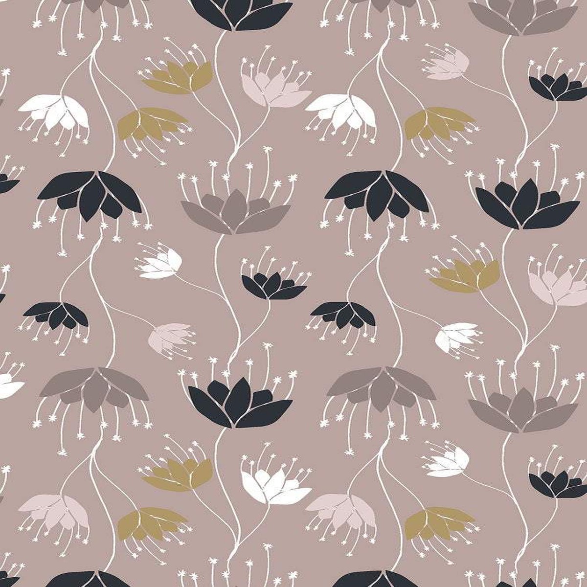 Camp Creek Riverbank By Ash Cascade For Cotton + Steel Amethyst