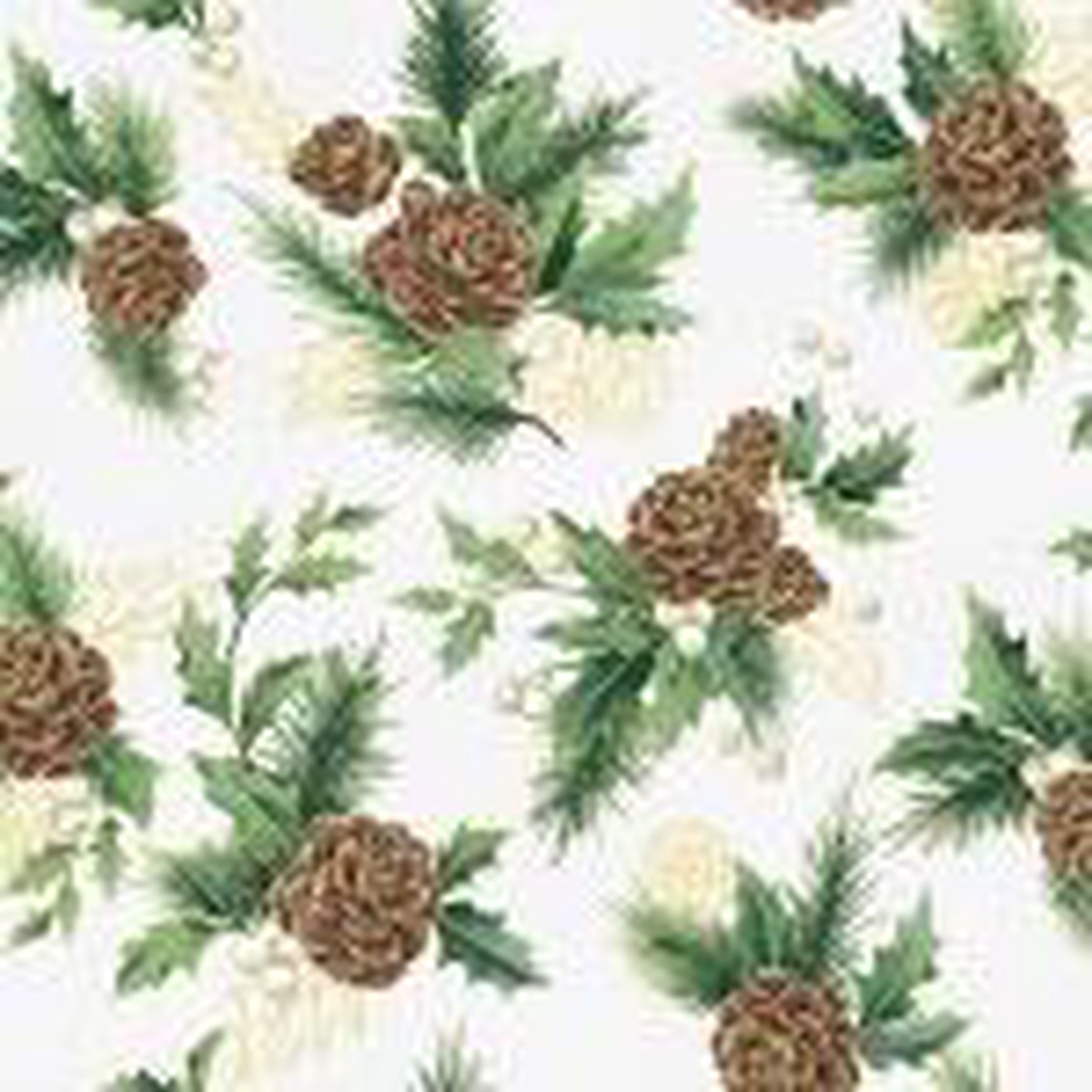 Hoffman Christmas Slendor, W7779-22G, Ivory-Gold,
