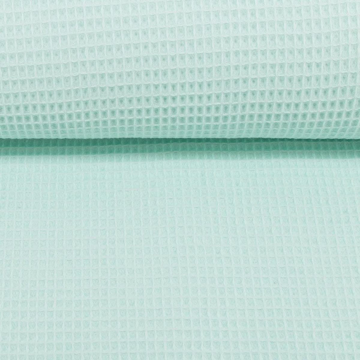 Waffle fabric-mint 230 g/m
