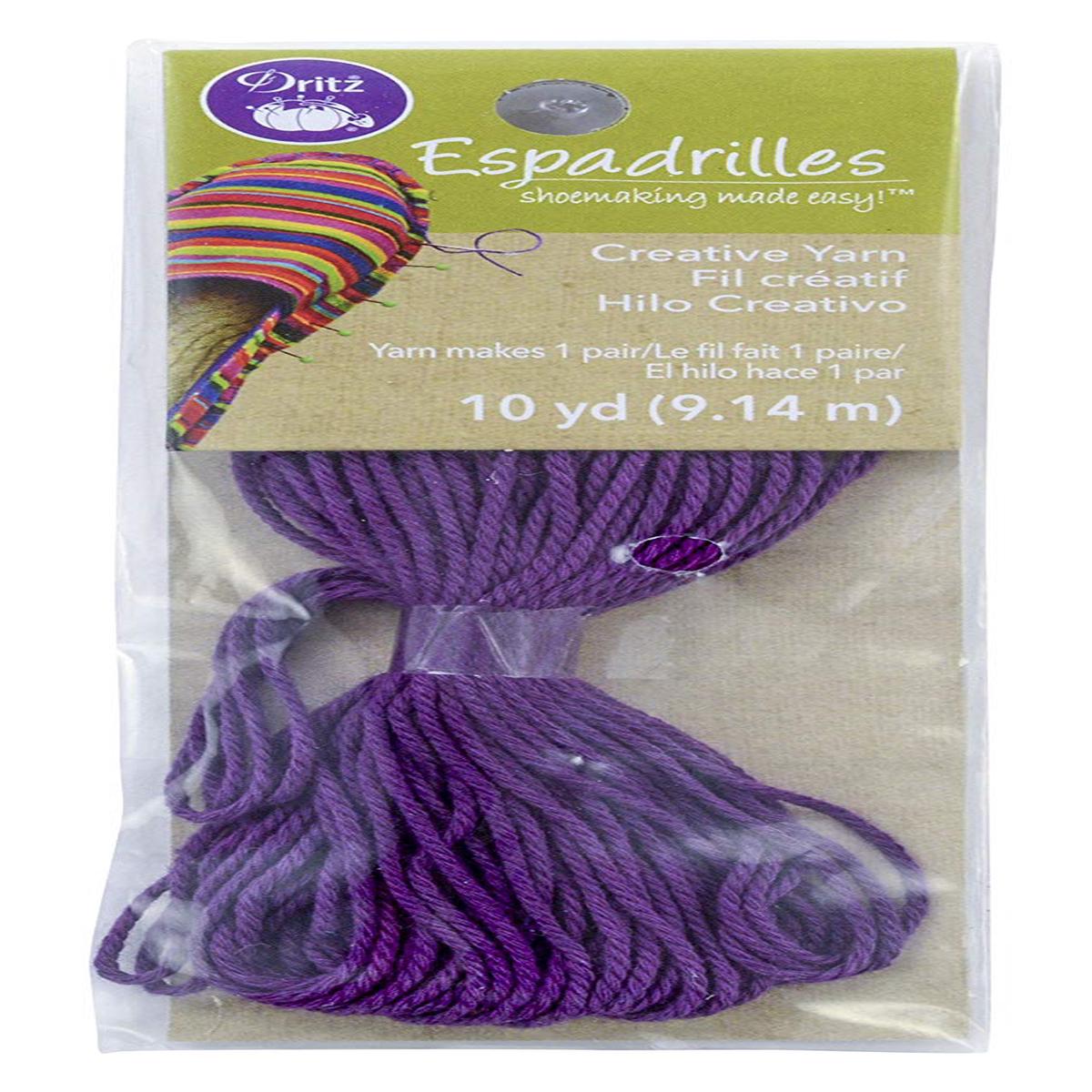 Dritz Espadrilles Yarn, 10 yd - Purple