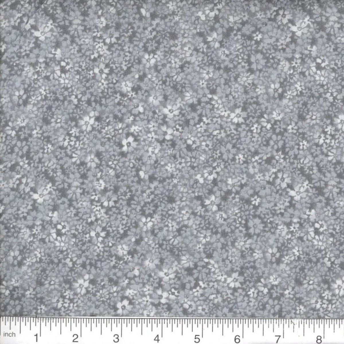 Dove Gray Confetti Floral 45" wide Fabric per yard