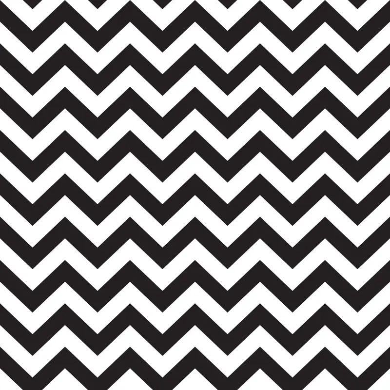 Chevron Zigzag Fabric - Black
