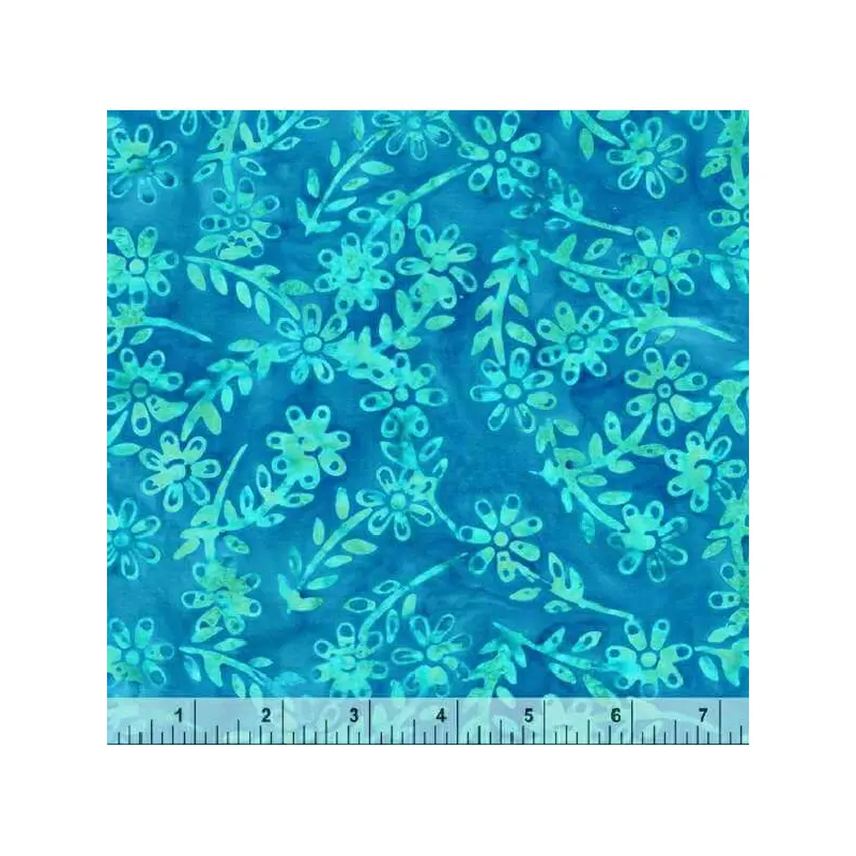 Jdj 8211 Blue Emerald Jacqueline de Jonge 3290Q-X Blue Tiger Floral Batik Cotton