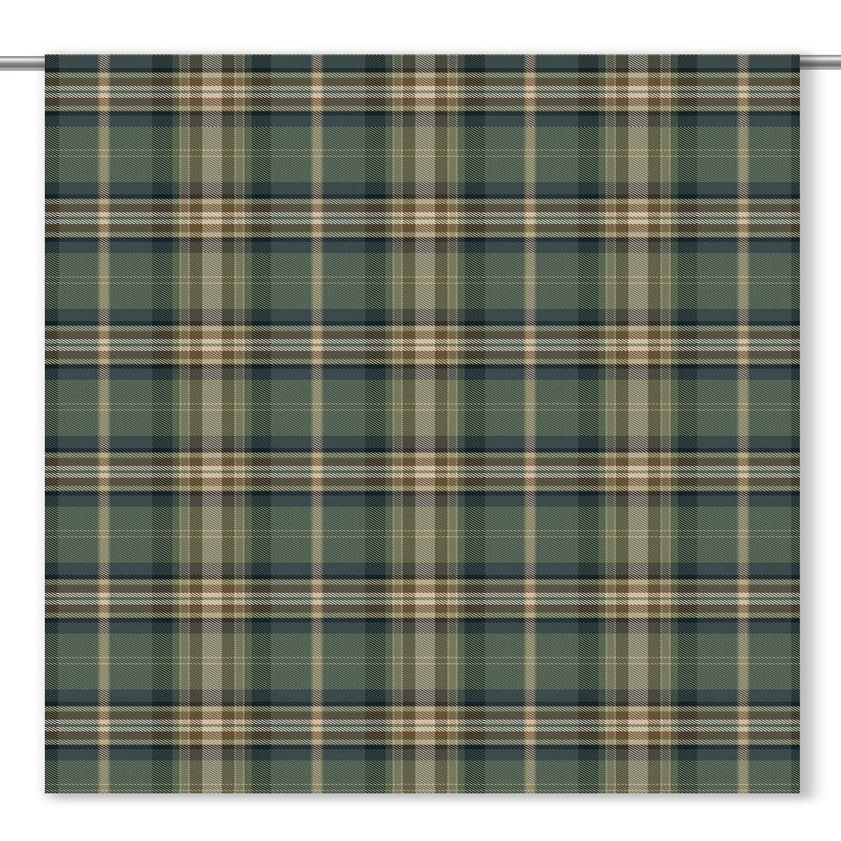 'Liberty Land' Fabric by the Yard (Leafy Green/ Navy Blue/ Cinnamon Brown)
