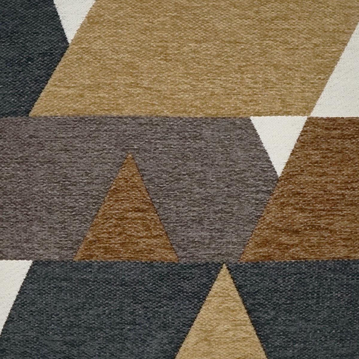 D.V. KAP HOME 3721-E-YARD Hooray Fabric - Earth Geometric, Modern Brown, Tan,Taupe - Hooray