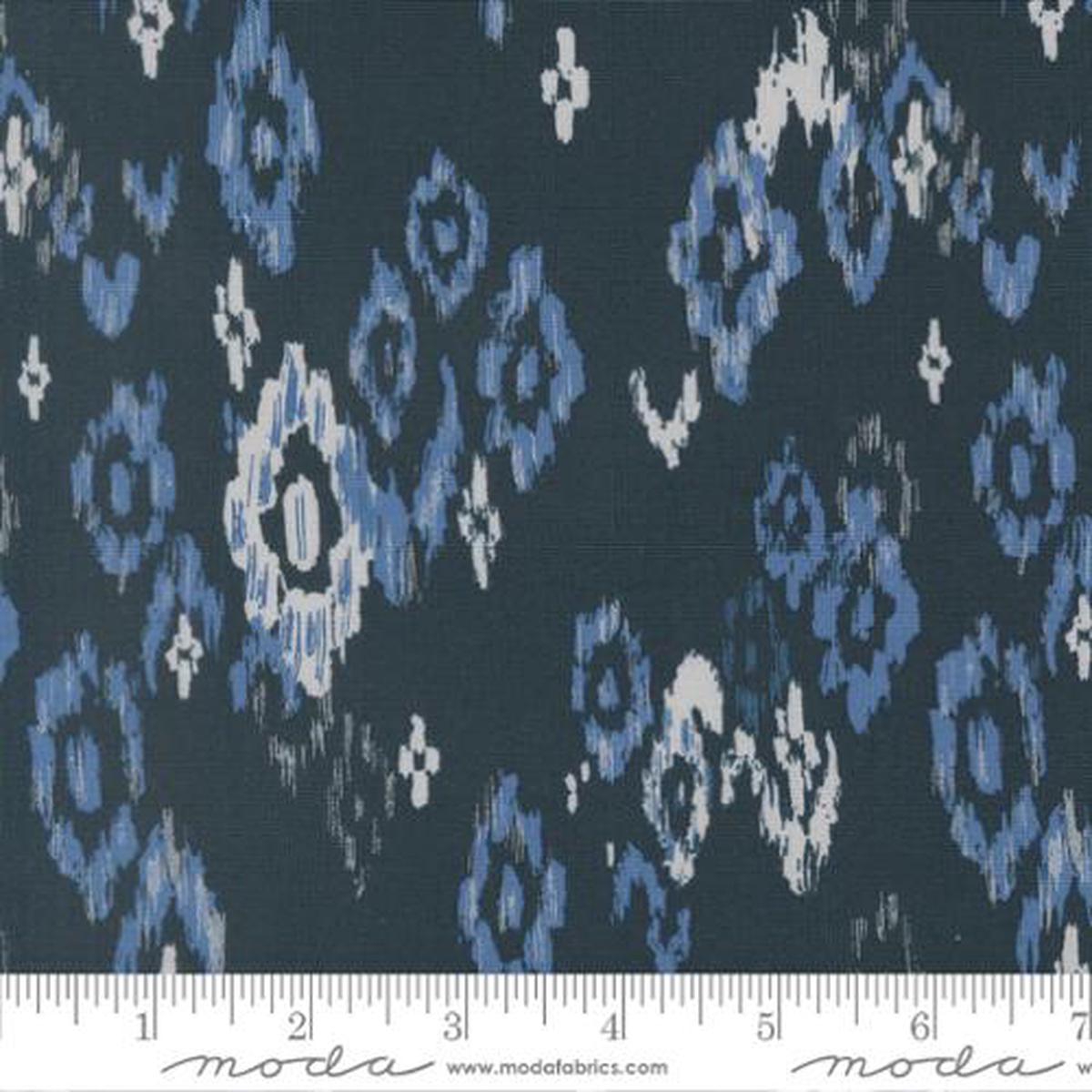 Fabric Moda Deep Sea Feathered Ikat Boho Haven by the Quarter Yard 45642-18