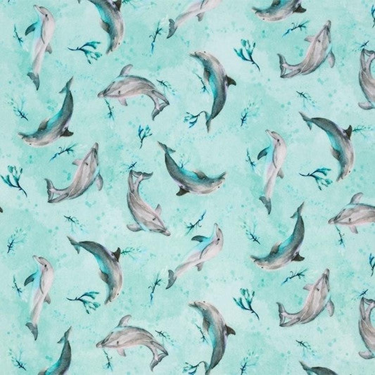 Flipper Saltwater Digital - Shannon Fabrics Cuddle Minky