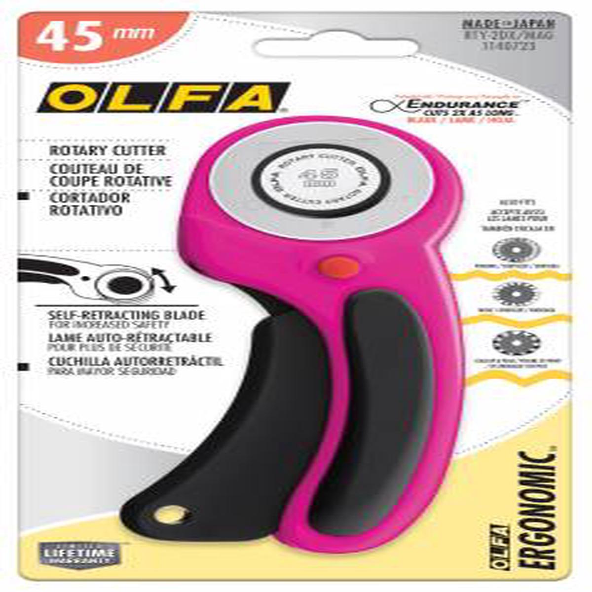 Magenta 45mm Deluxe Ergonomic Rotary Cutter