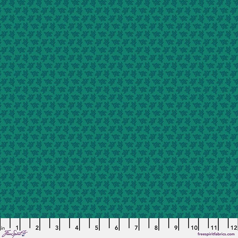 Vintage Cloth Quilt Fabric - Tea House in Vondel Teal - PWSK086.VONDEL