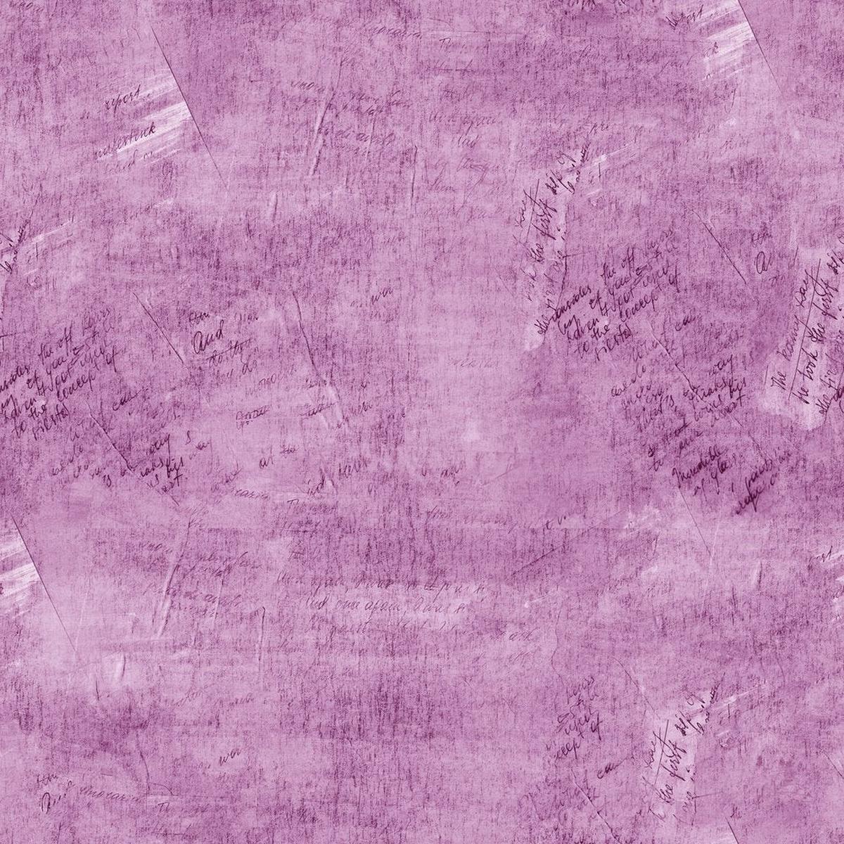 Vintage Script Fabric - Fuchsia Flourish