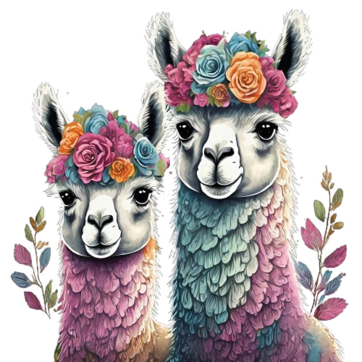 Llama Friends Fabric Panel 10