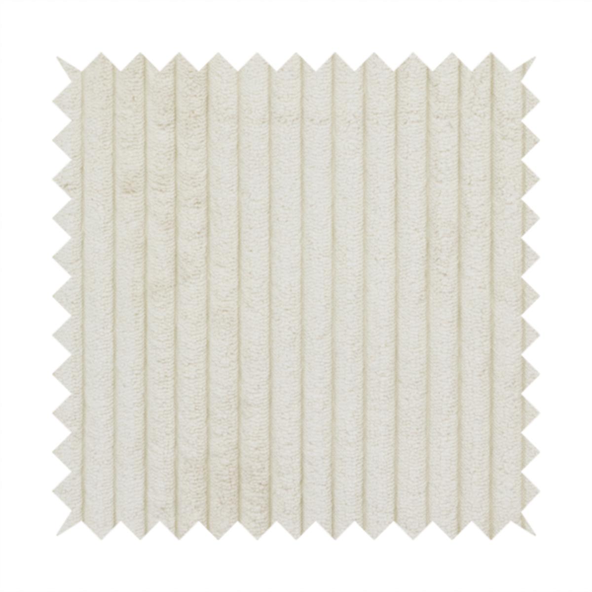 Positano Corduroy Cream Colour Upholstery Fabric CTR-3301