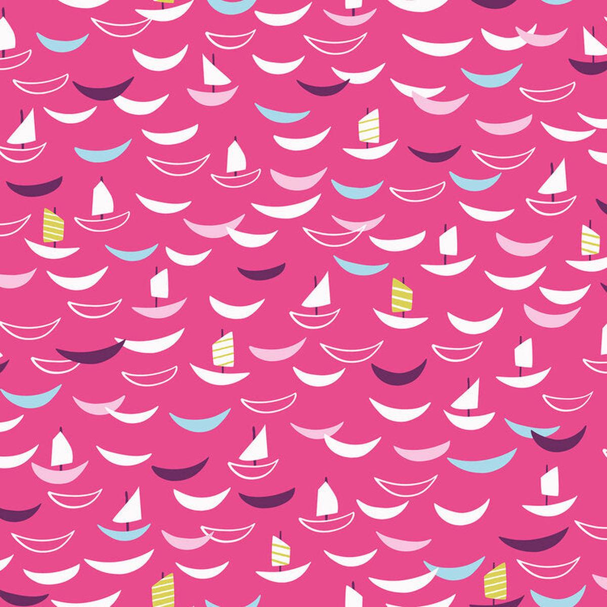 Silk Roads | Dashwood Studio | Trade Ships - Bright Pink