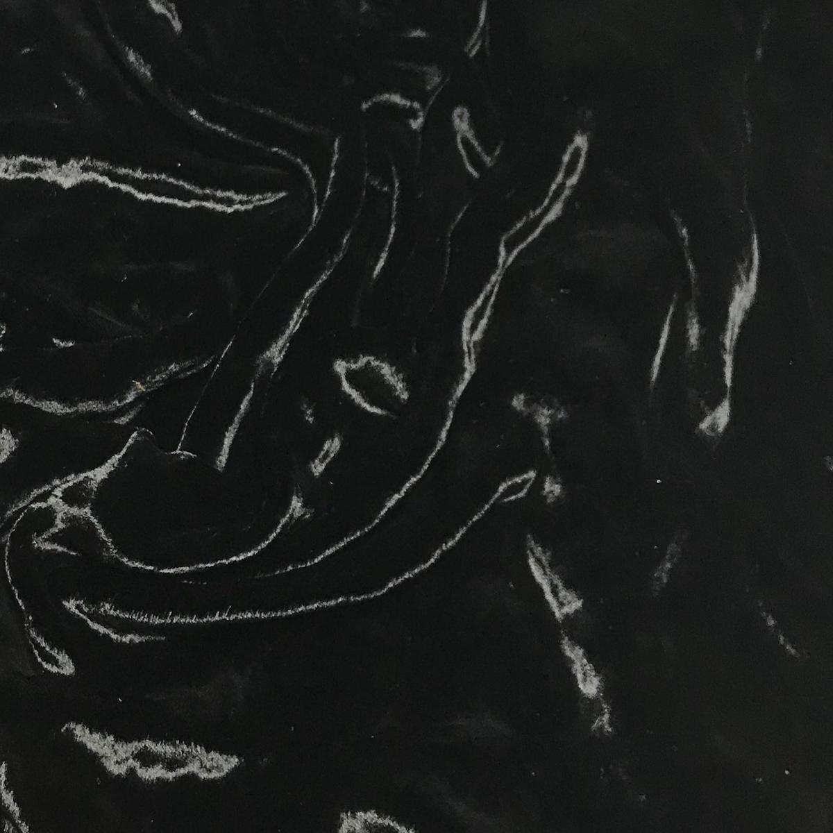Black - Very Plush Long Pile Silk Velvet Fabric - By the Yard (45 Inches wide)