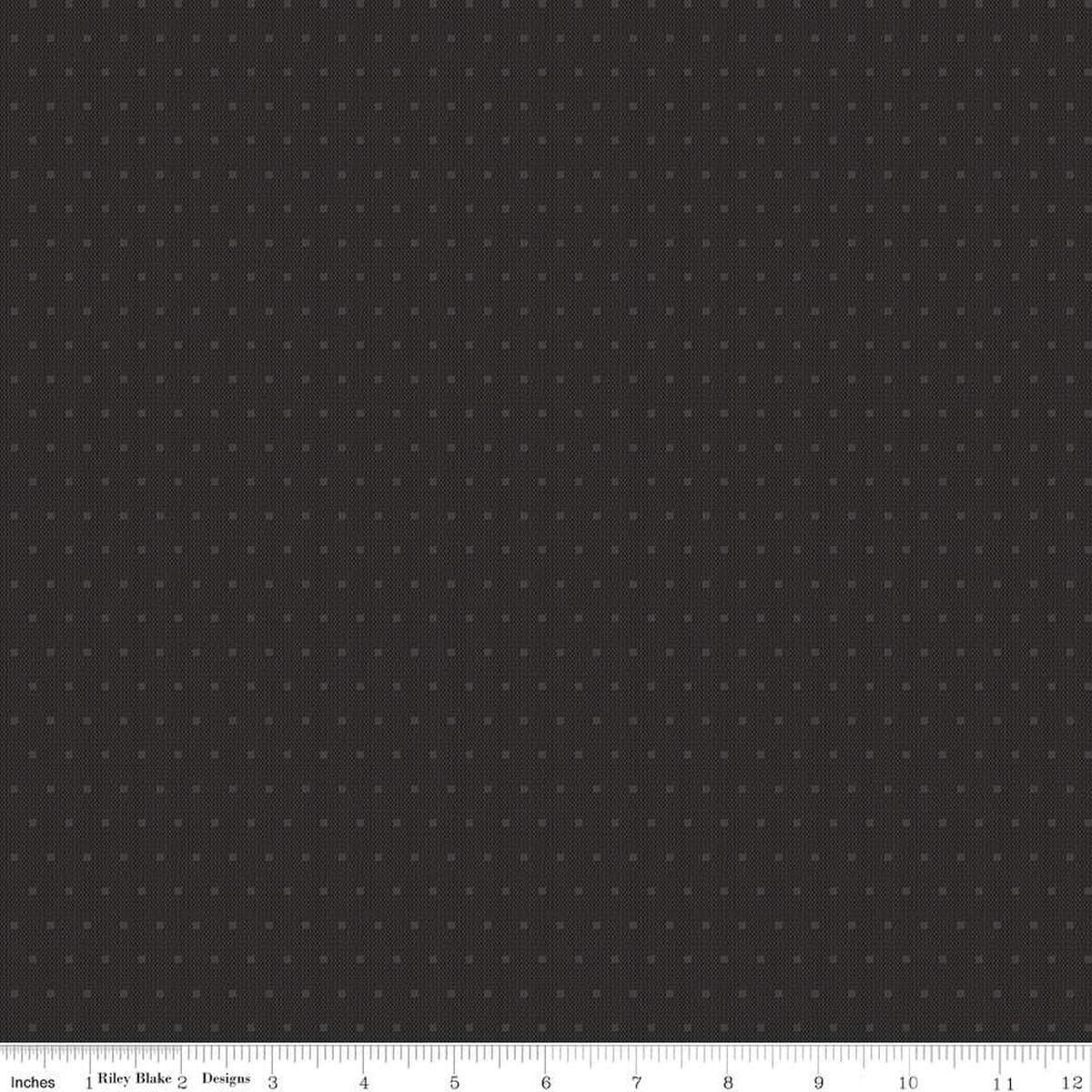 SALE FLANNEL Stitcher's Flannel Dots F15550 Black - Riley Blake Designs - Small Polka Dot - FLANNEL Cotton Fabric